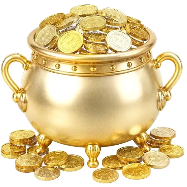 Coin-filled cauldron — Fairground Slots