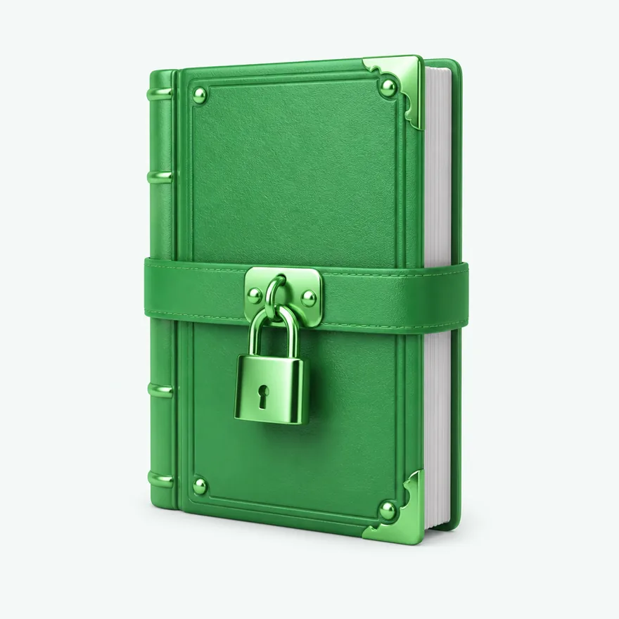 Book with padlock strap — Fairground Slots
