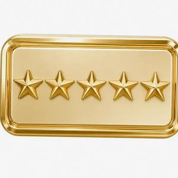 Five-star rating plaque — Fairground Slots