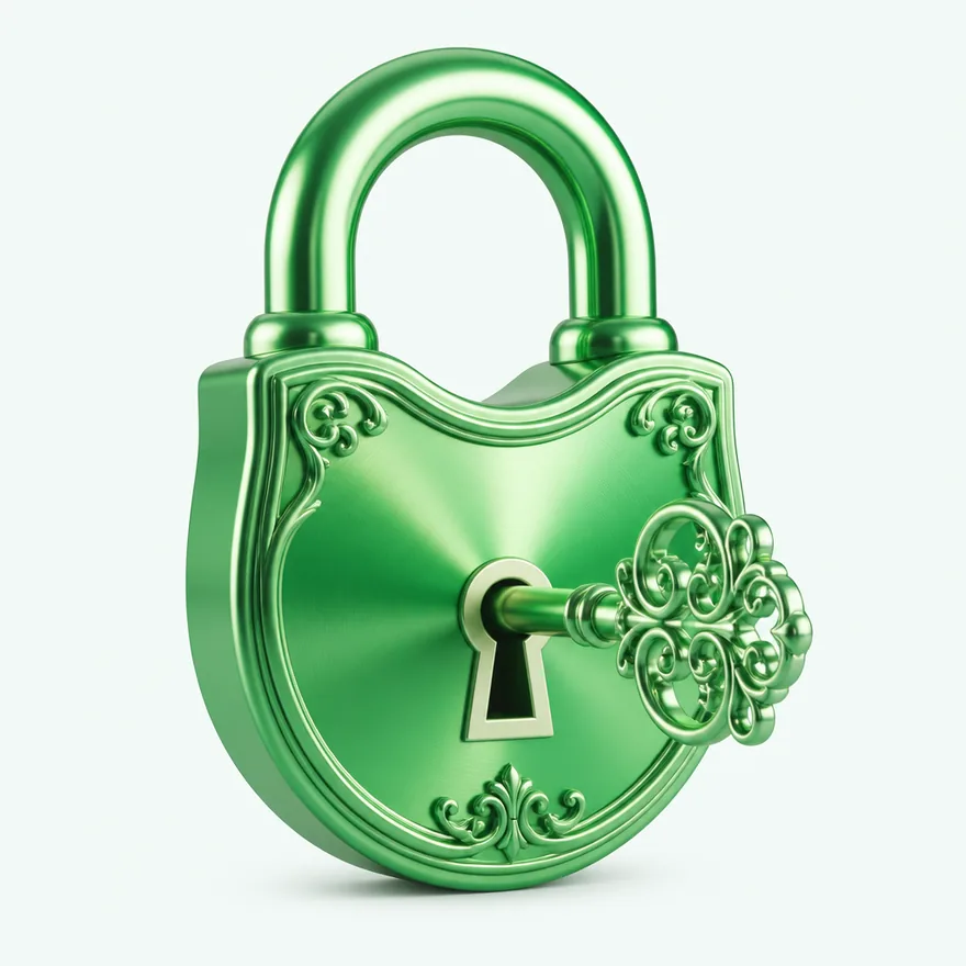 Padlock with key — Fairground Slots