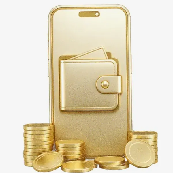 Smartphone with wallet — Fairground Slots
