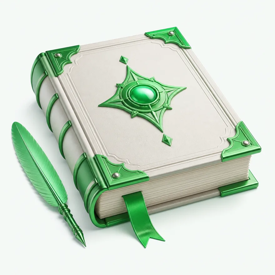 Thick open rulebook — Fairground Slots